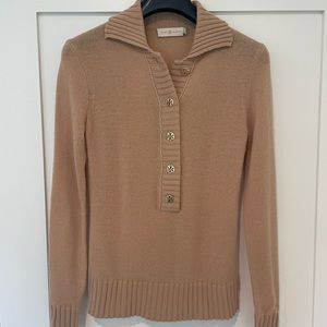 Tory Burch sweater - camel colour - size xs - wool cashmere blend